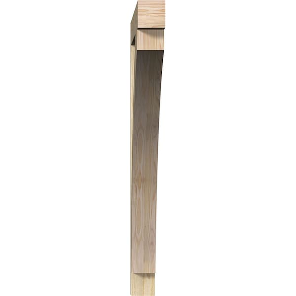 Thorton Block Rough Sawn Bracket, Douglas Fir, 4W X 46D X 46H